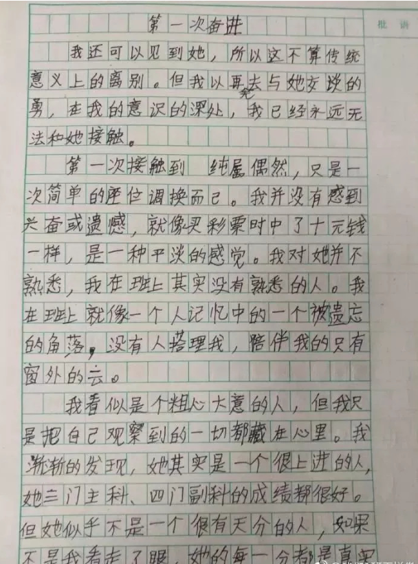 写	初中生活的作文600字