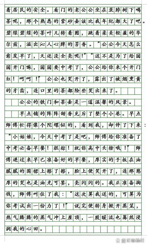 坚	持作文600字初中